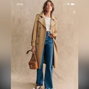 Sezane Scott Trench Coat size 36